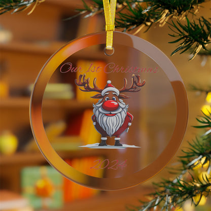 Our First Christmas 2024 Glass Ornaments