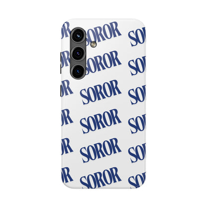 Phone Case - Soror White & Royal Blue