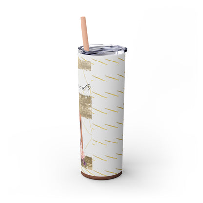 Customizable "Will you be my Bridesmaid?" Skinny Tumbler with Straw, 20oz
