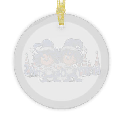 Glass Ornaments Merry Christmas from Thing 1 and 2