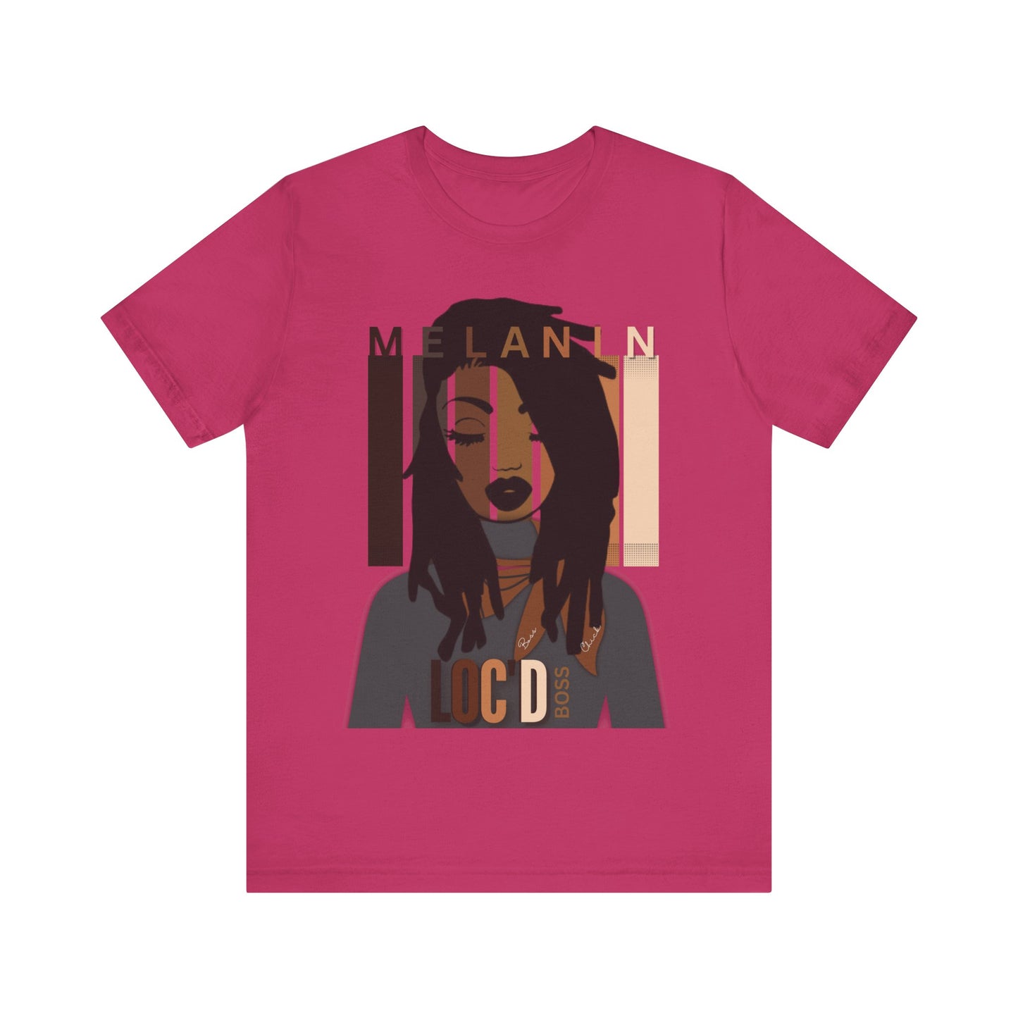 Melanin Loc'd Jersey Short Sleeve Tee