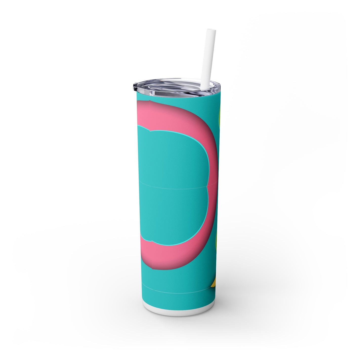 Cotton Candy Skinny Tumbler with Straw, 20oz
