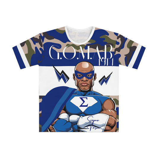 Superhero Σ Symbol All-Over Print T-shirt