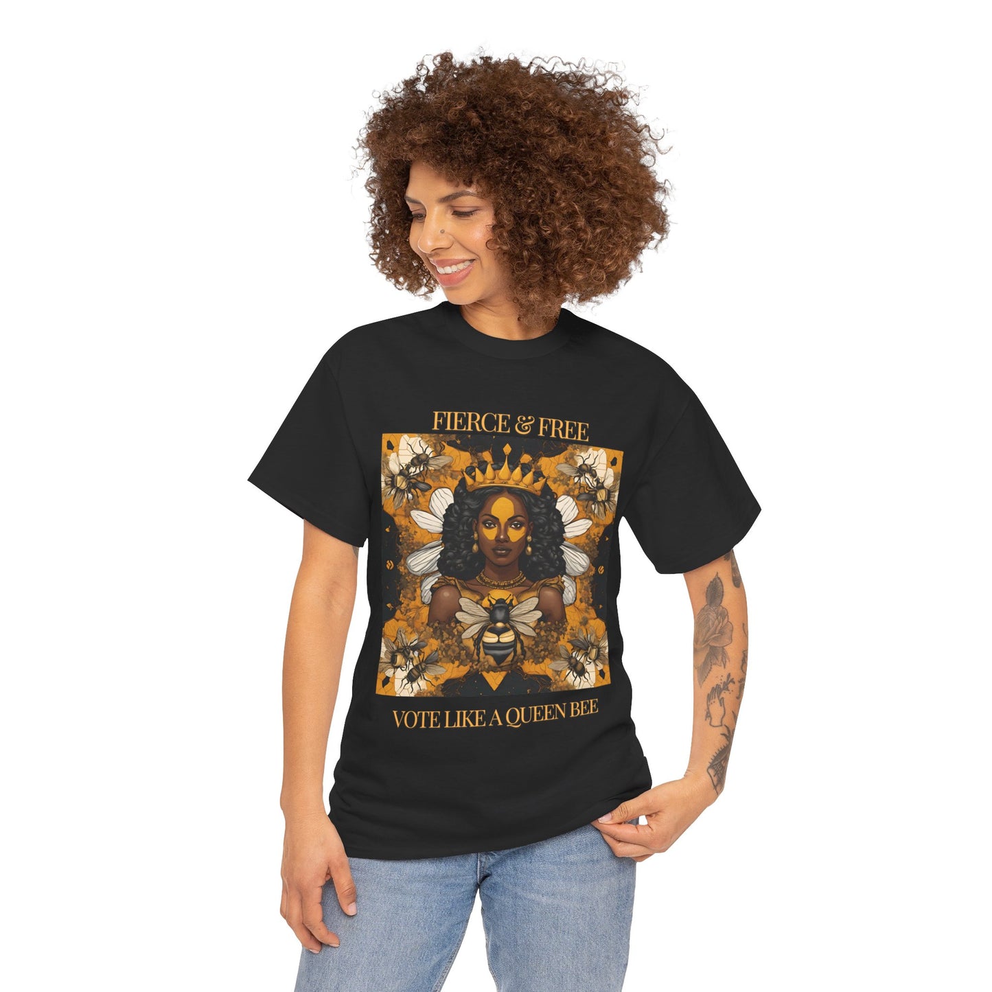 Queen Bee Vote Heavy Cotton Tee