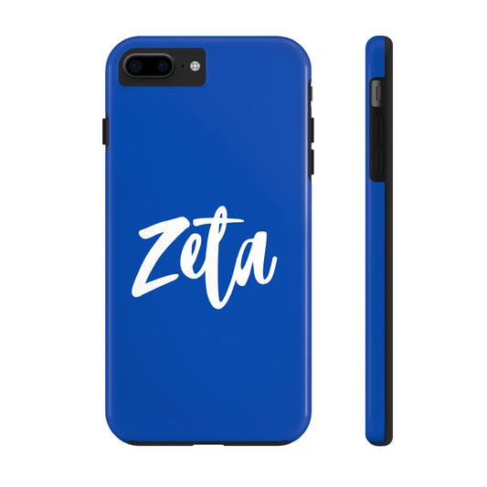 Phone Case - Zeta 1920 Sorority White & Royal Blue