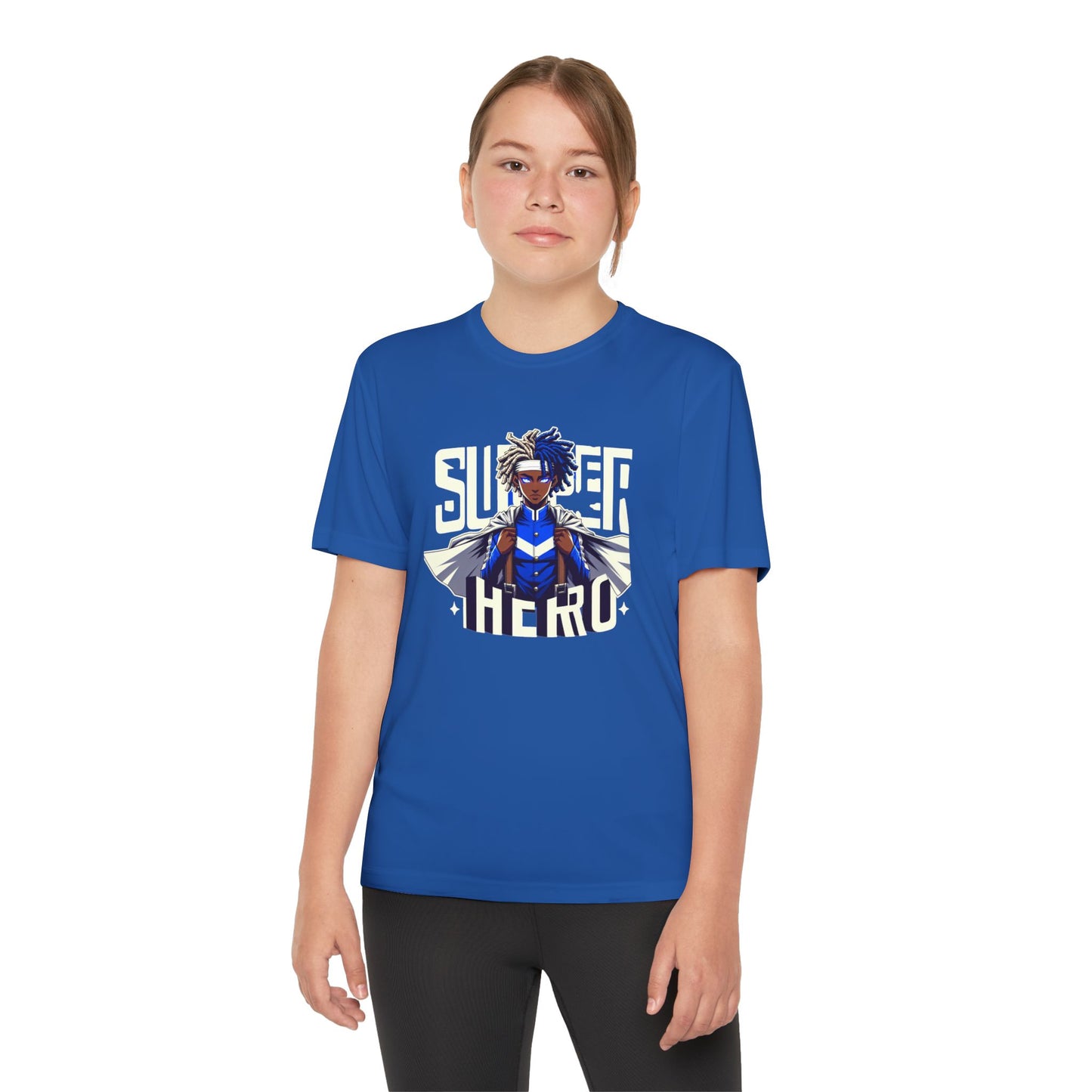 Youth Superhero Competitor Tee, Kid's T-Shirt, Summer Vibes Shirt, Birthday Gift, Superhero Fan Apparel, Fun Summer Outfit