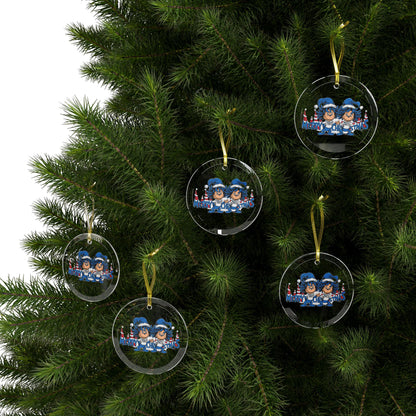 Glass Ornaments Merry Christmas from Thing 1 and 2