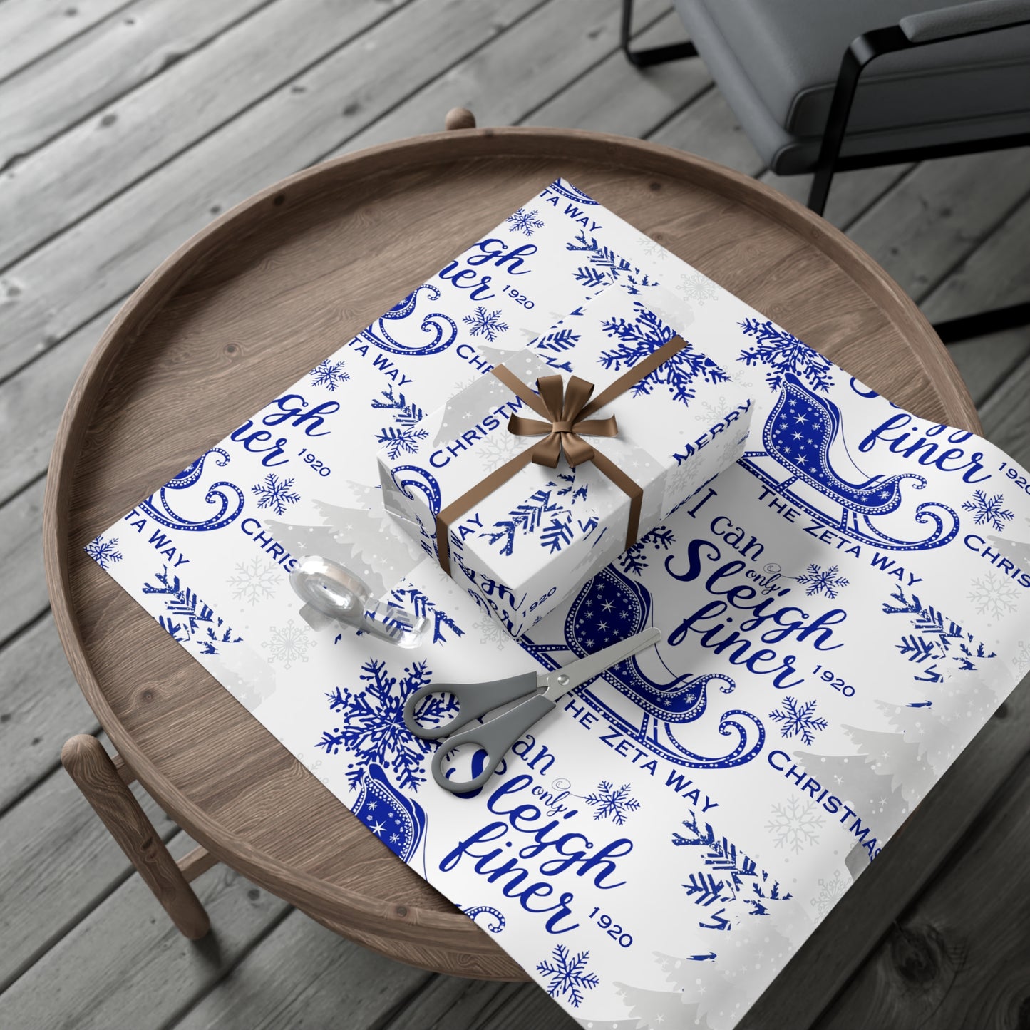 Gift Wrap Papers- Sleigh Finer