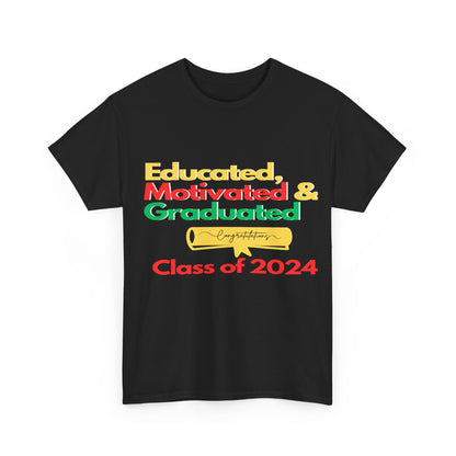 Educated Graduated Unisex Heavy Cotton Tee