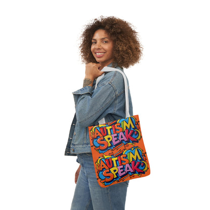 Autism Awareness Canvas Tote Bag,