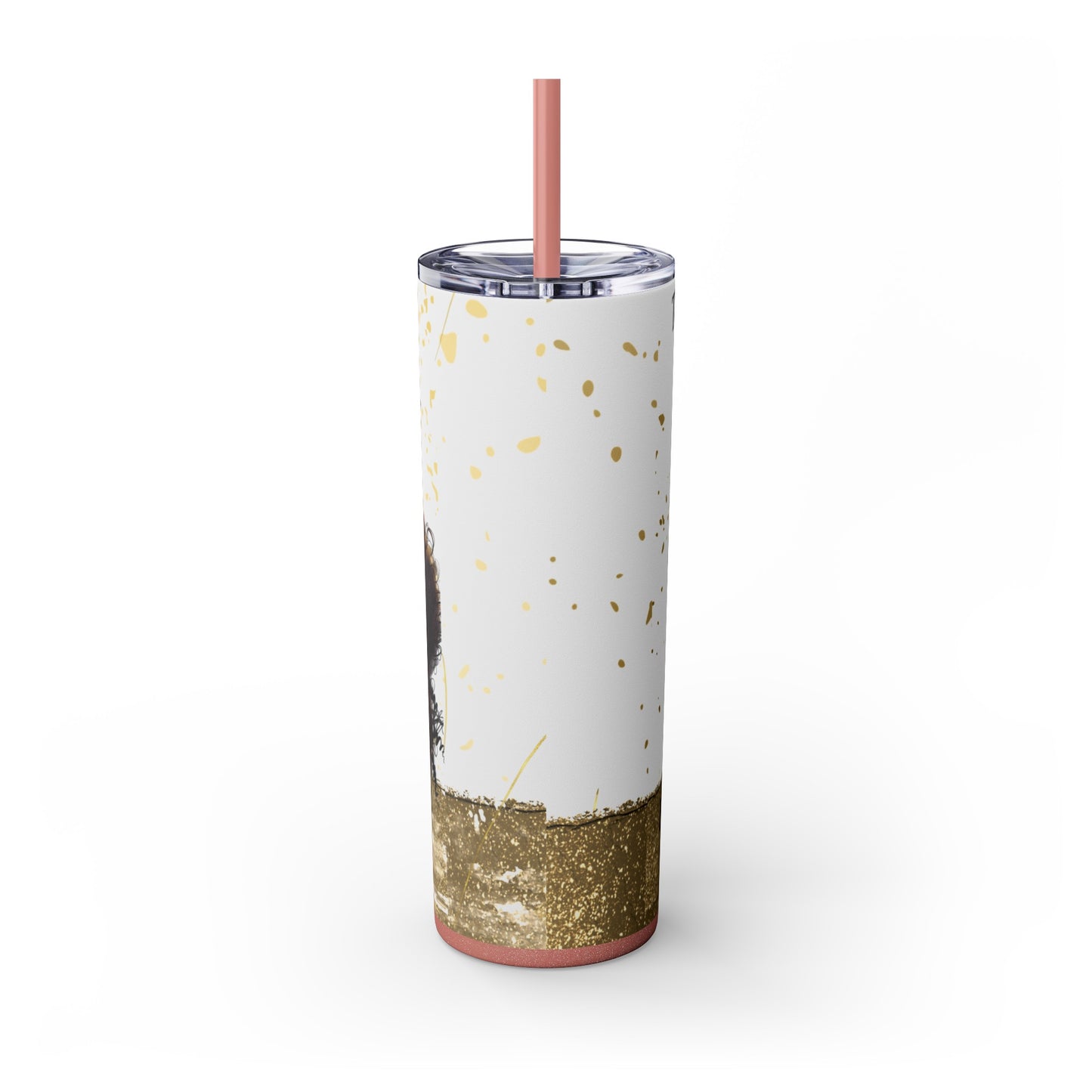 To Dream The Imposisible Dream Skinny Tumbler with Straw, 20oz