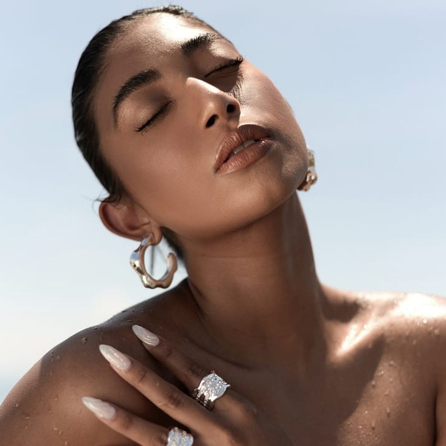 Stainless Steel C-Hoop Earrings-VMA Specialties Boutique