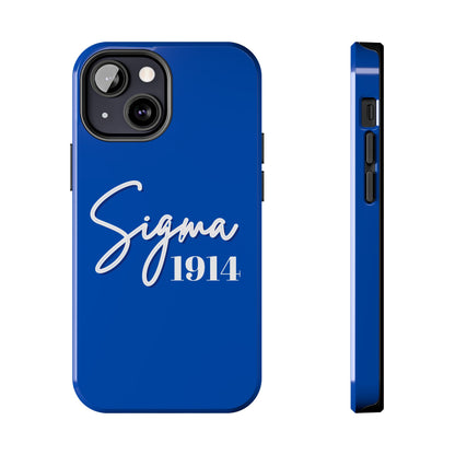 Phone Case -Sigma 1914 Fraternity White & Royal Blue