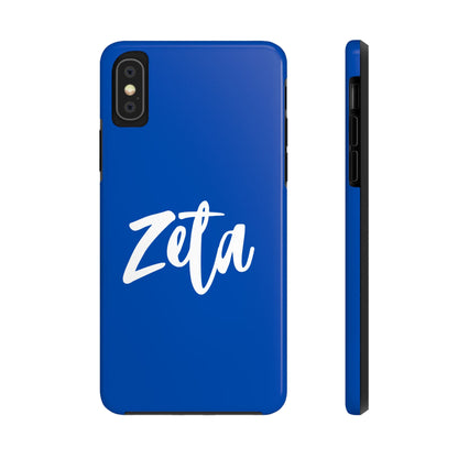 Phone Case - Zeta 1920 Sorority White & Royal Blue