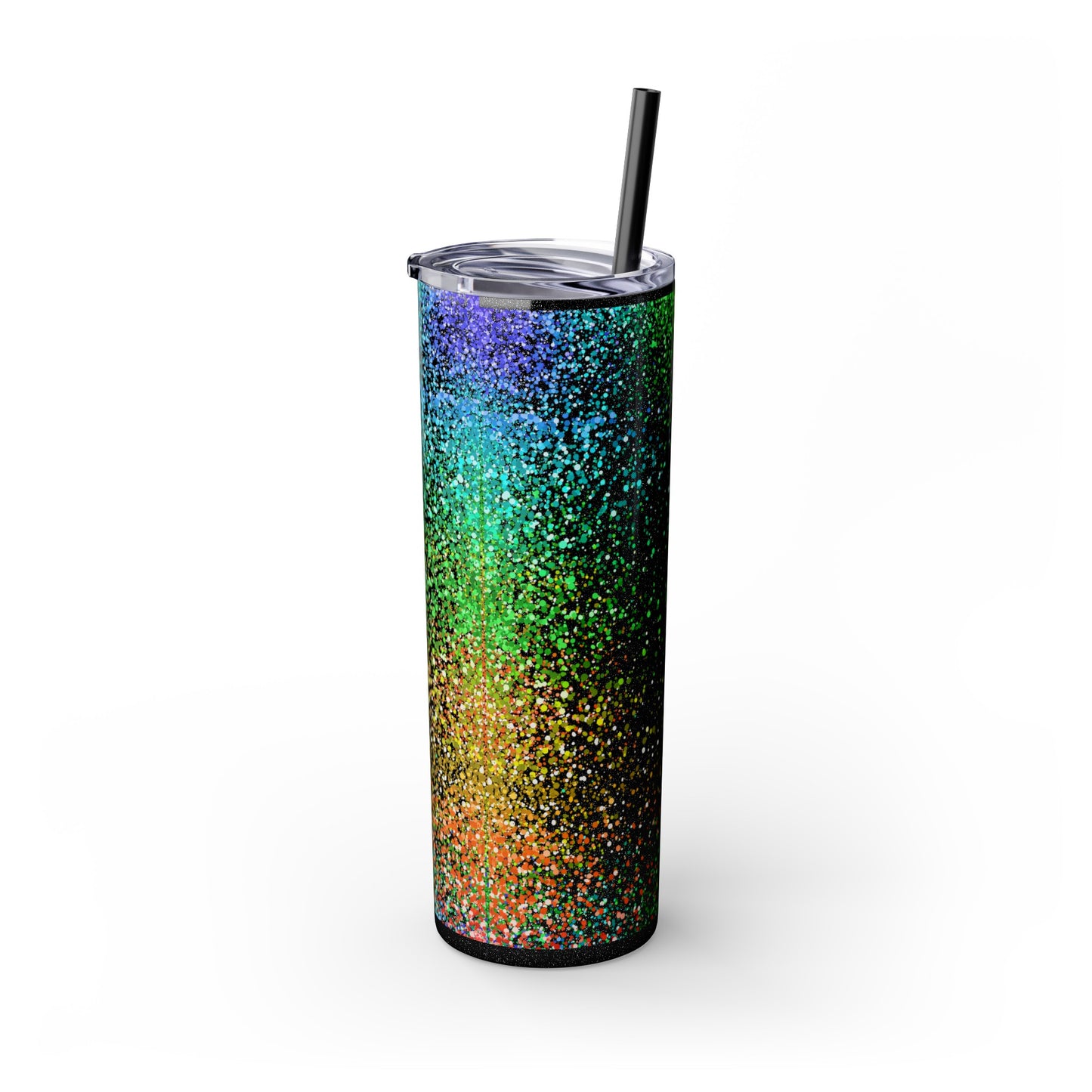 Rainbow Love #1 Skinny Tumbler with Straw, 20oz