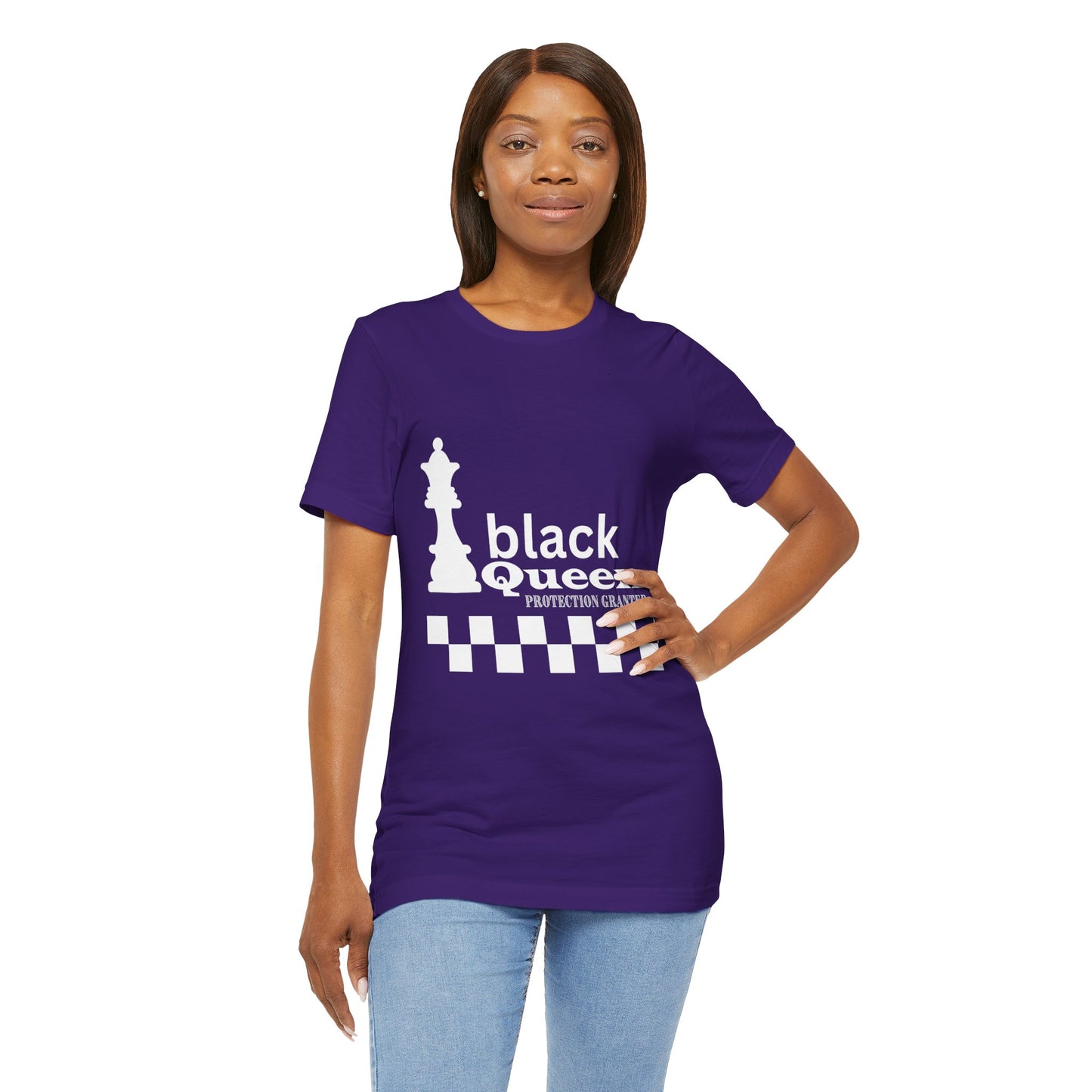 Black Queen Chess Tee - Unisex Jersey Short Sleeve
