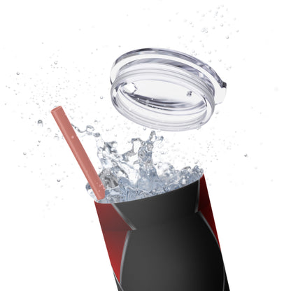 DANGER Skinny Tumbler with Straw, 20oz