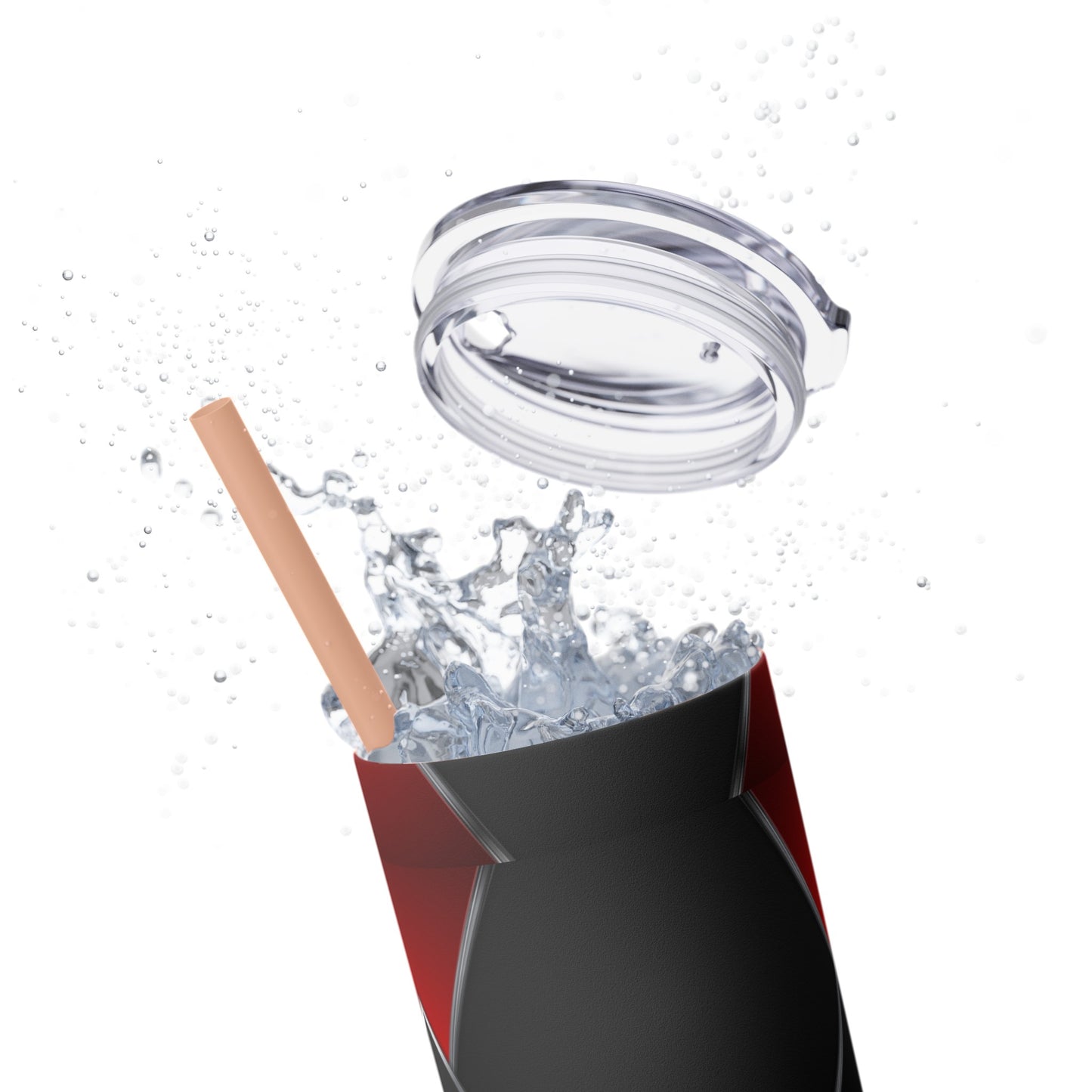 DANGER Skinny Tumbler with Straw, 20oz