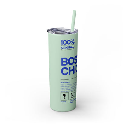 Boss Chick Skinny Tumbler with Straw, 20oz