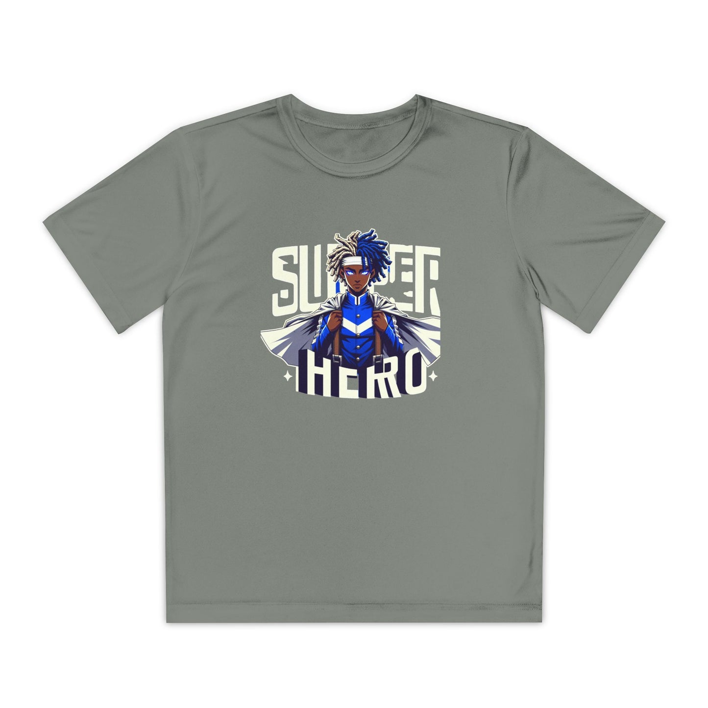 Youth Superhero Competitor Tee, Kid's T-Shirt, Summer Vibes Shirt, Birthday Gift, Superhero Fan Apparel, Fun Summer Outfit