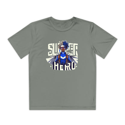 Youth Superhero Competitor Tee, Kid's T-Shirt, Summer Vibes Shirt, Birthday Gift, Superhero Fan Apparel, Fun Summer Outfit