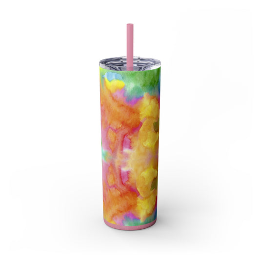 Soft Candy Skinny Tumbler with Straw, 20oz