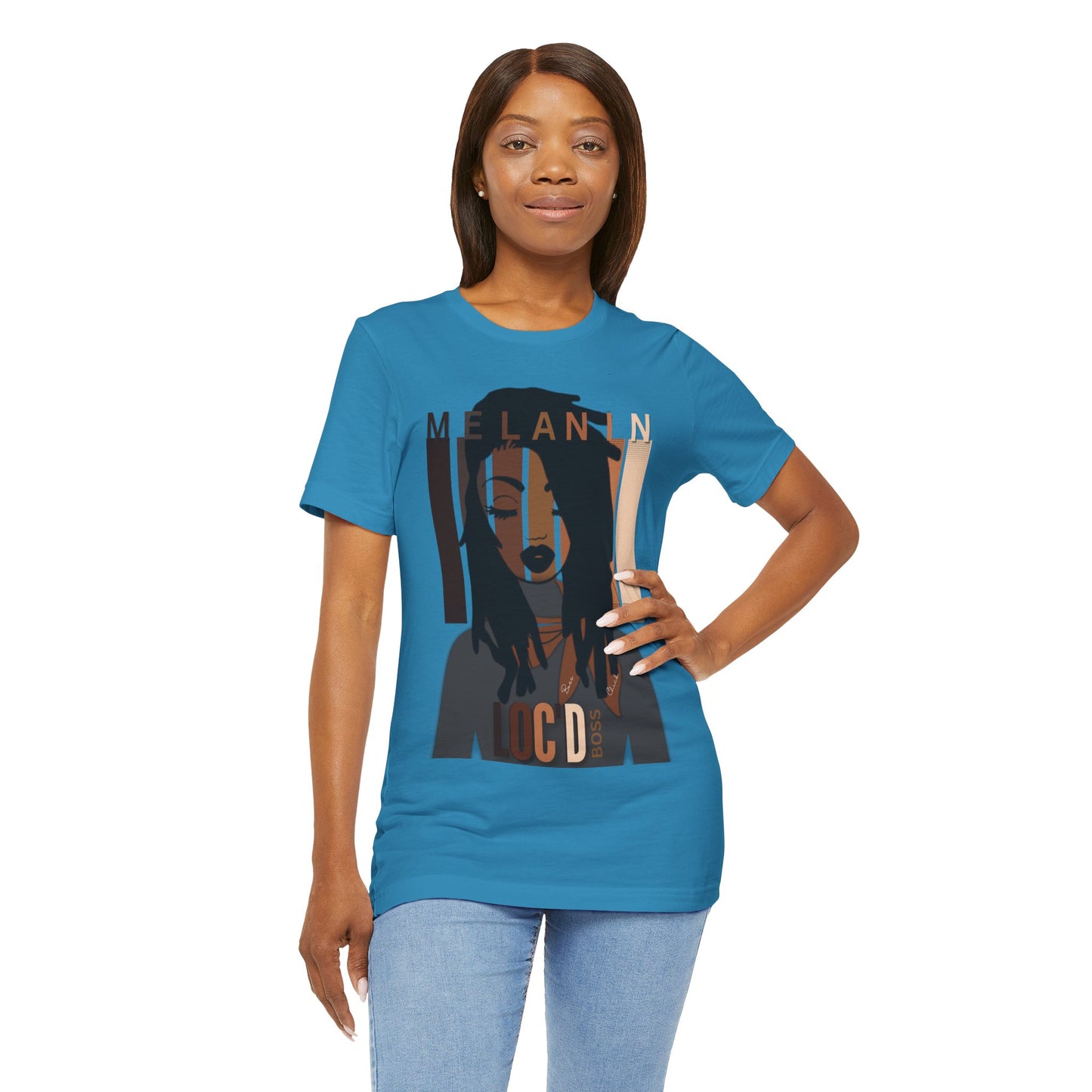 Melanin Loc'd Jersey Short Sleeve Tee