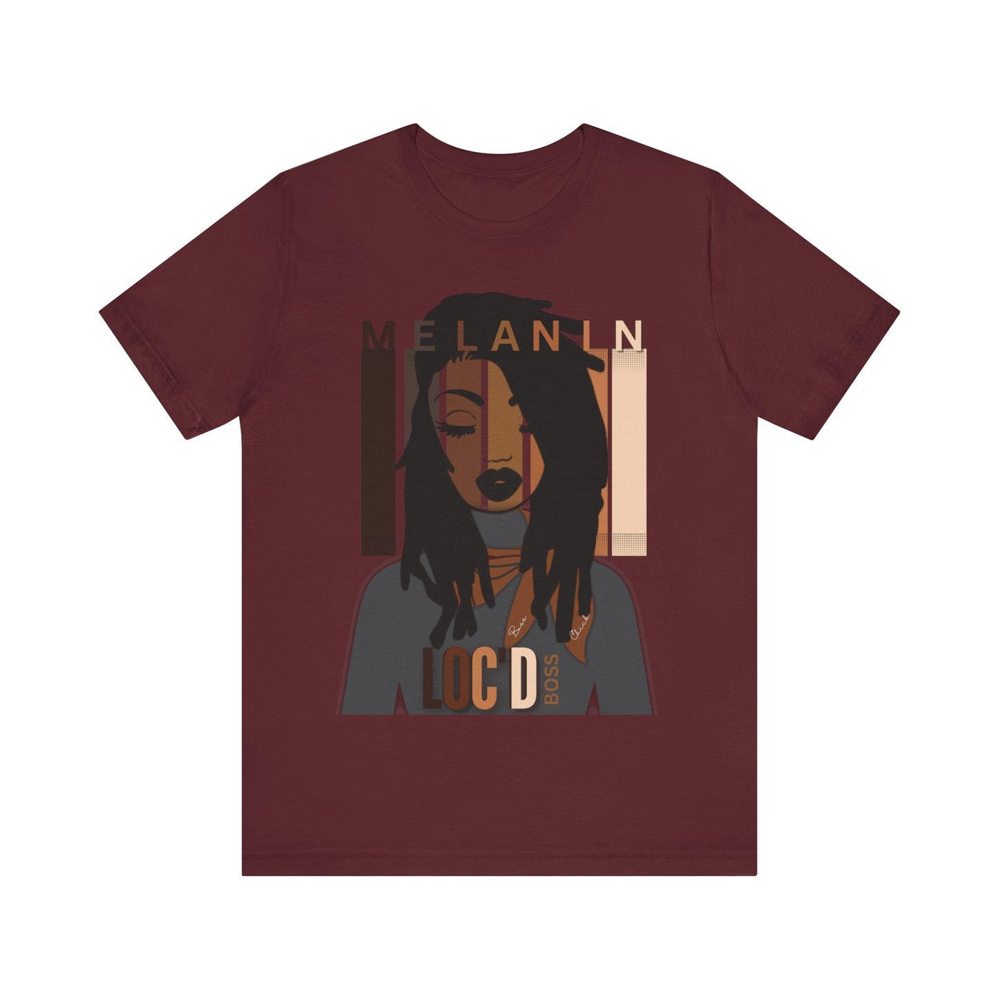 Melanin Loc'd Jersey Short Sleeve Tee