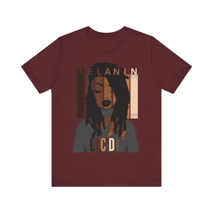 Melanin Loc'd Jersey Short Sleeve Tee