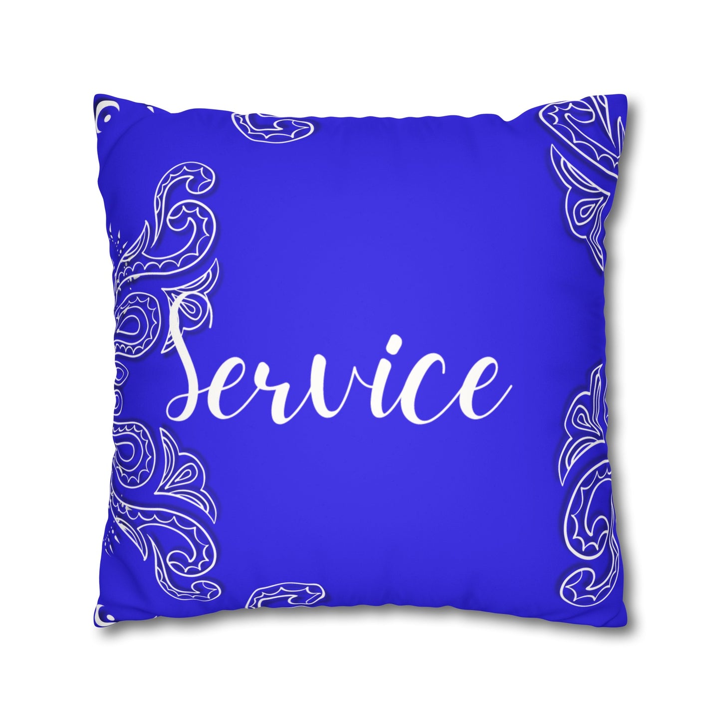 Service 1920 Faux Suede Square Pillowcase