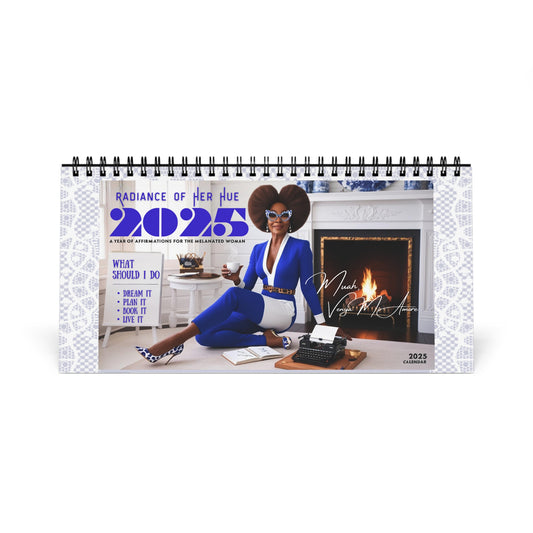 Radiance of Her Hue: A Year of Affirmations for the Melanated Woman Desktop Calendar