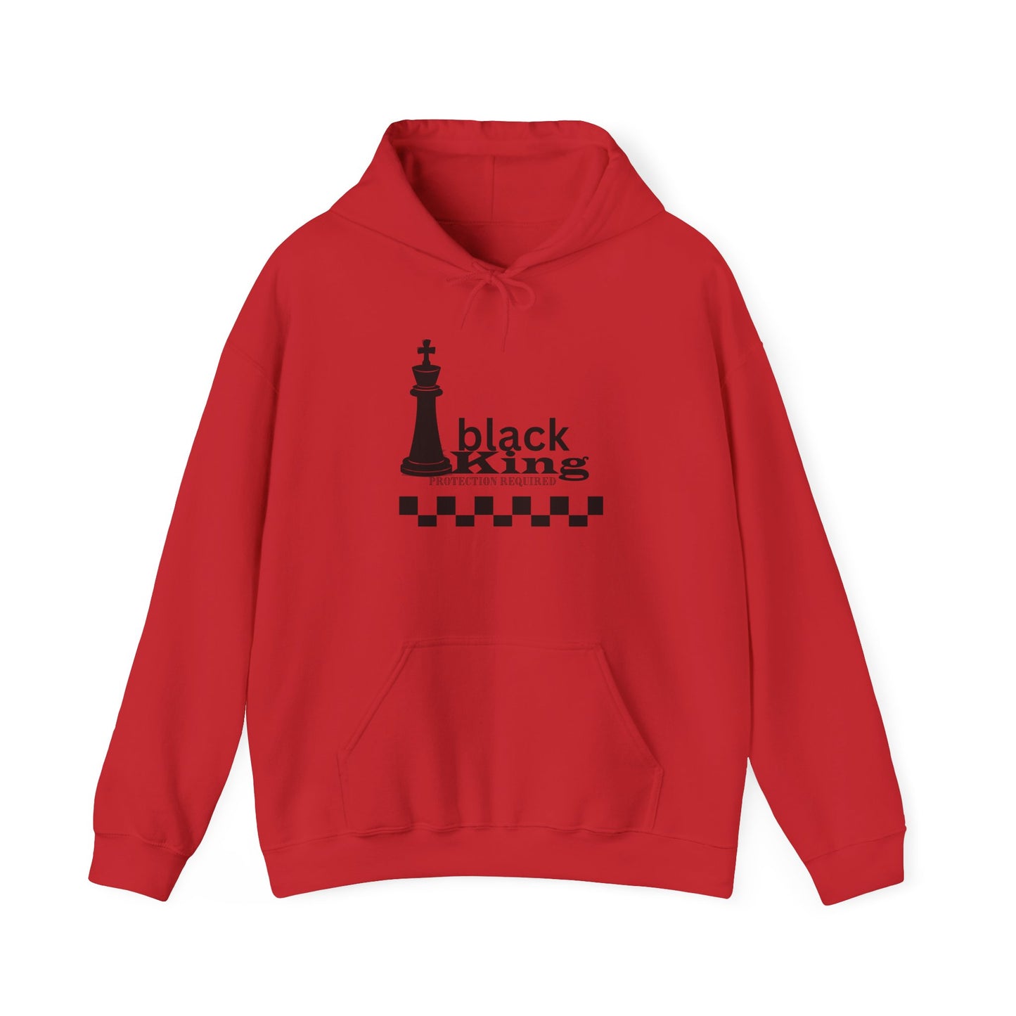 Chess King Protection Hoodie, Black King Chess Piece Sweatshirt, Chess Lover Gift, Strategy Game Apparel, Geeky Chess Hoodie