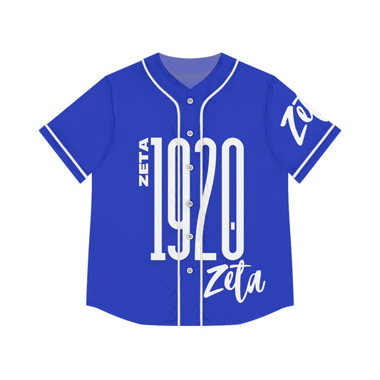 Baseball Jersey - Zeta 1920 Royal Blue and White Women's Sports Top