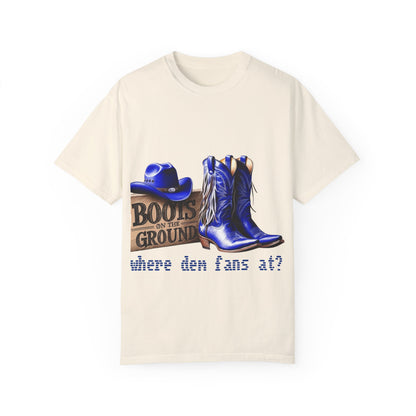 Western Cowgirl T-shirt Boots on The Ground