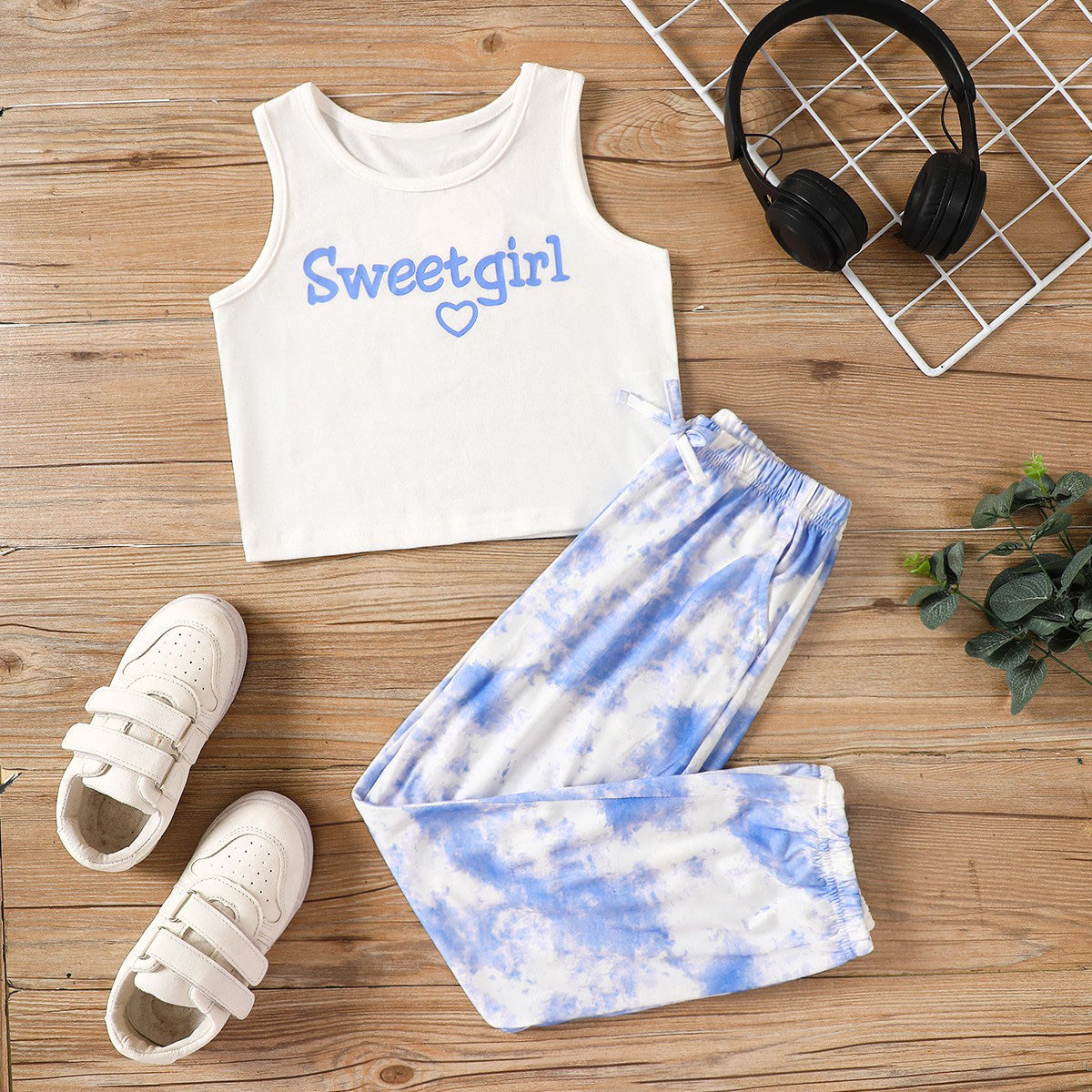 SWEET GIRL Tank and Tie-Dye Joggers Set-VMA Specialties Boutique
