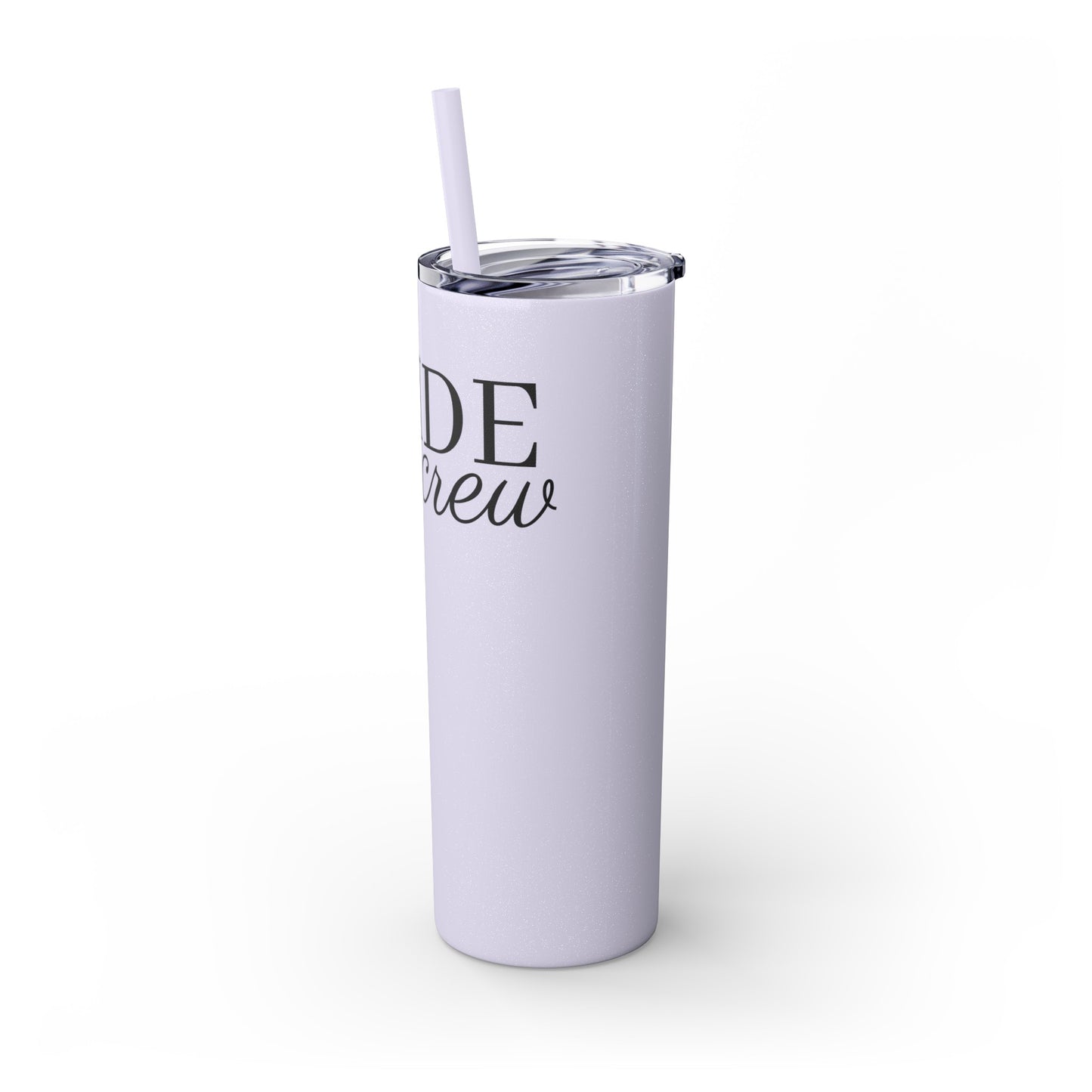 Bride Crew Skinny Tumbler with Straw, 20oz