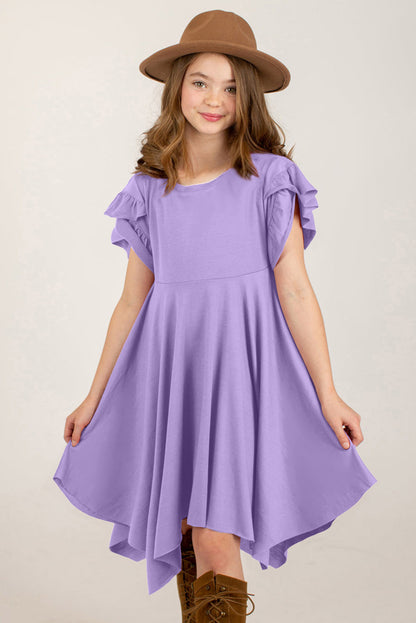 Front Pose  lavender dress