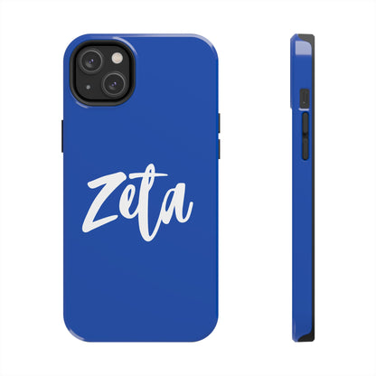 Phone Case - Zeta 1920 Sorority White & Royal Blue