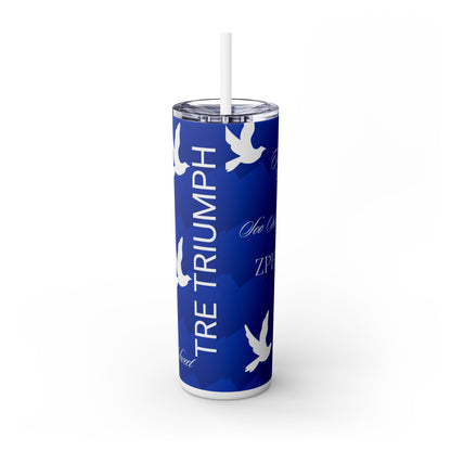 Zeta Tumbler   Skinny Tumbler with Straw, 20oz