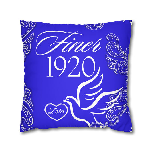 Sister Hood 1920 Faux Suede Square Pillowcase