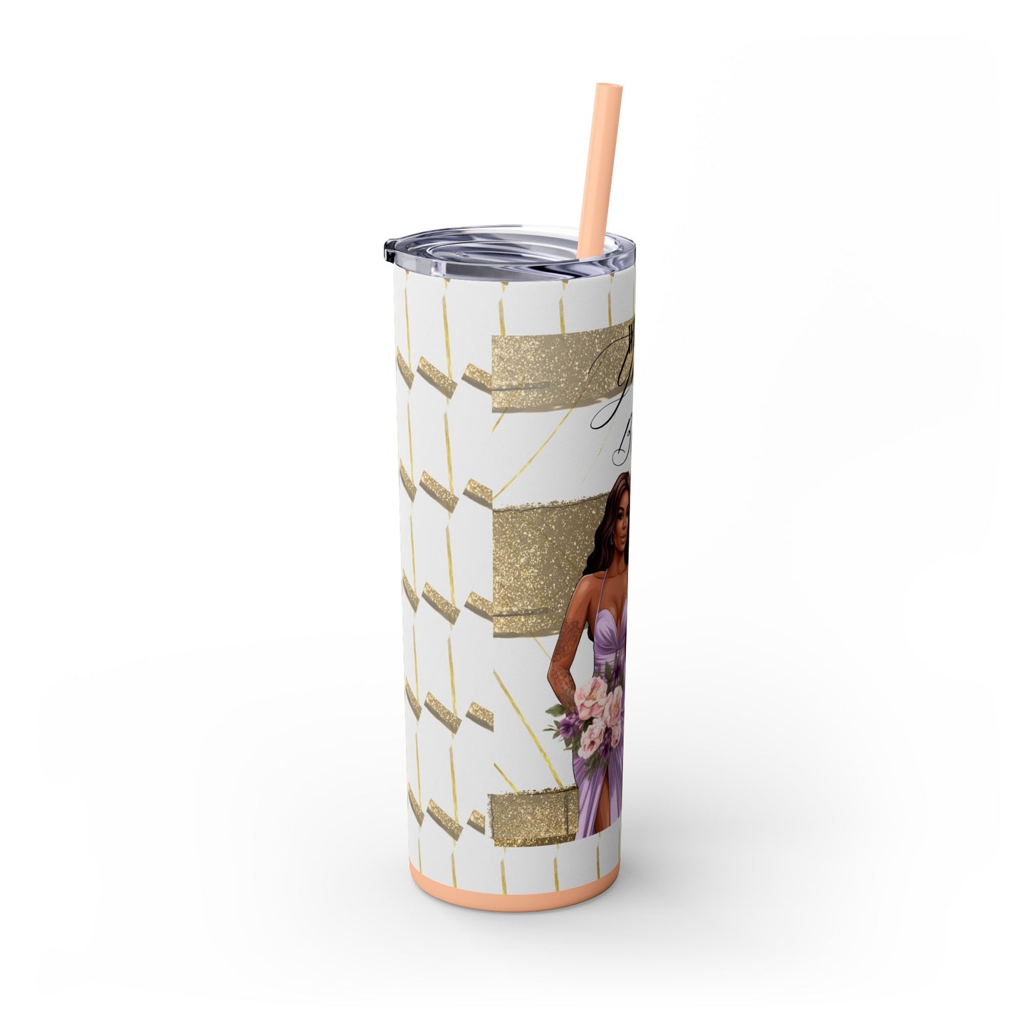 "Will you be my Bridesmaid?" Skinny Tumbler with Straw, 20oz