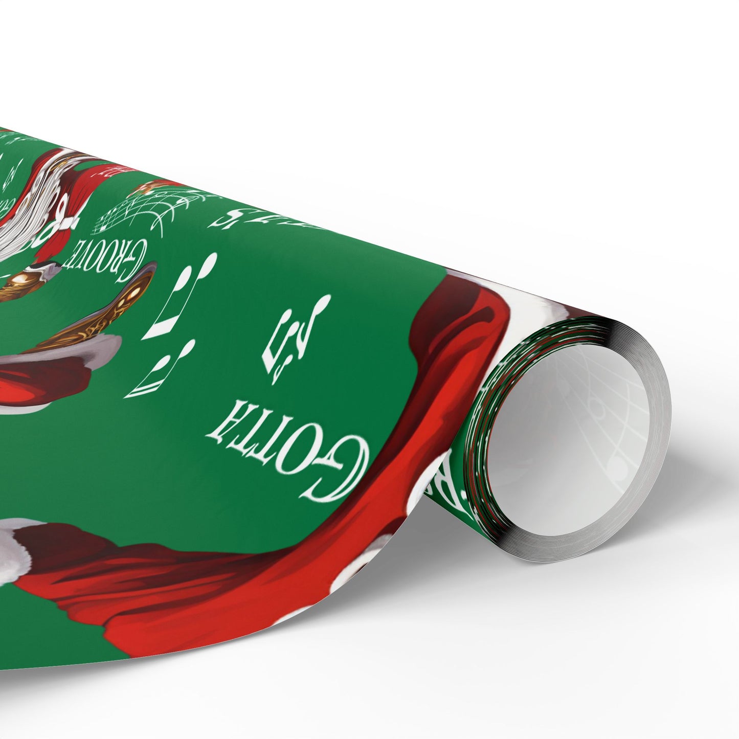 Santa Gotta Groove, African American Santa Christmas Holiday Wrap