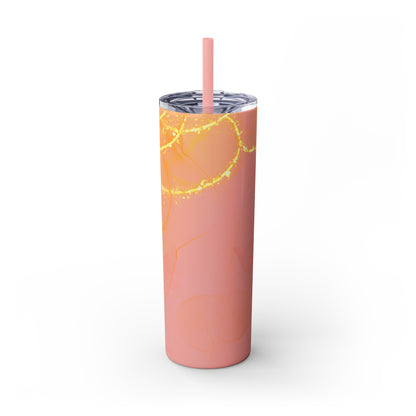 Fire  Skinny Tumbler with Straw, 20oz Model# 051701