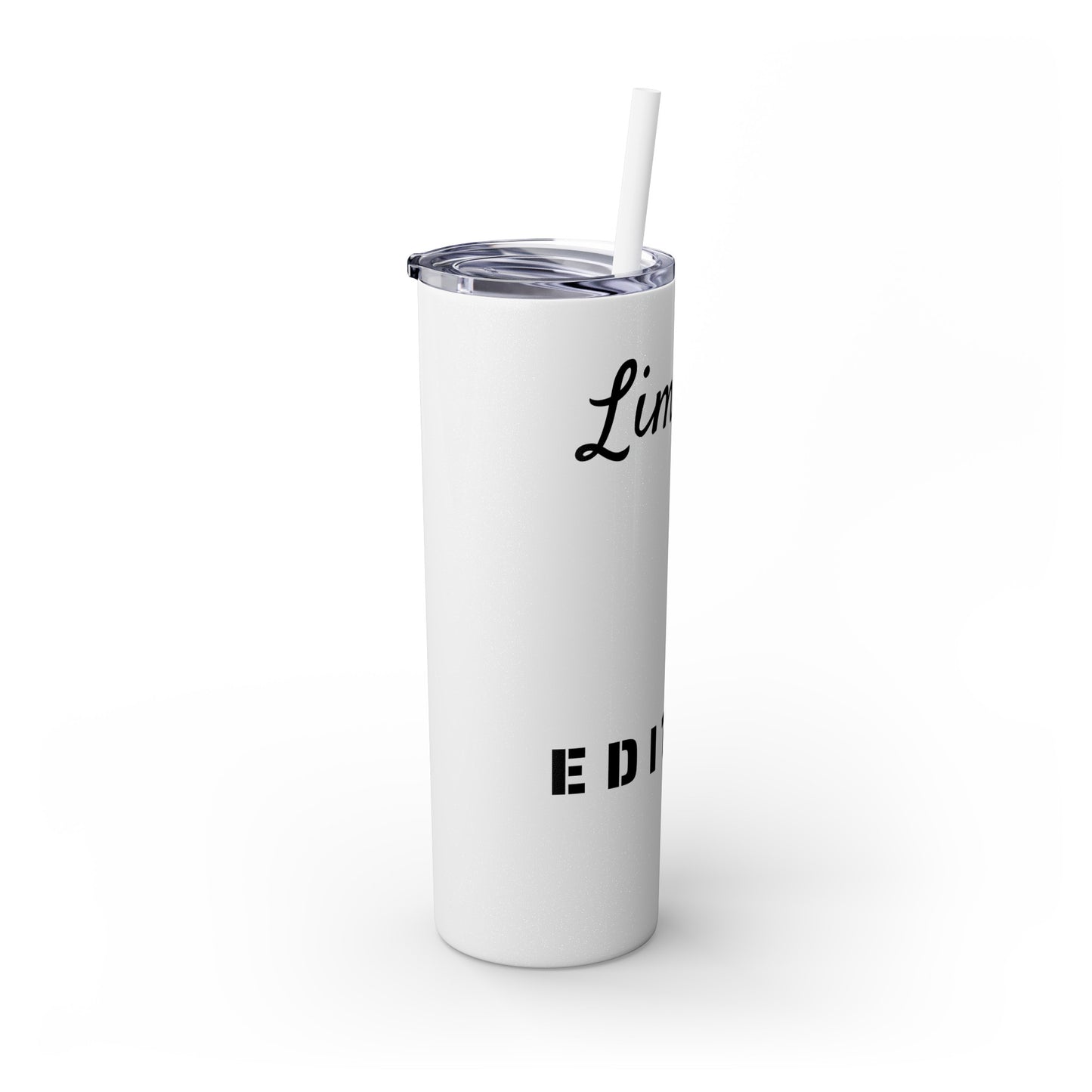 Limited Edition Customizable Skinny Tumbler with Straw, 20oz
