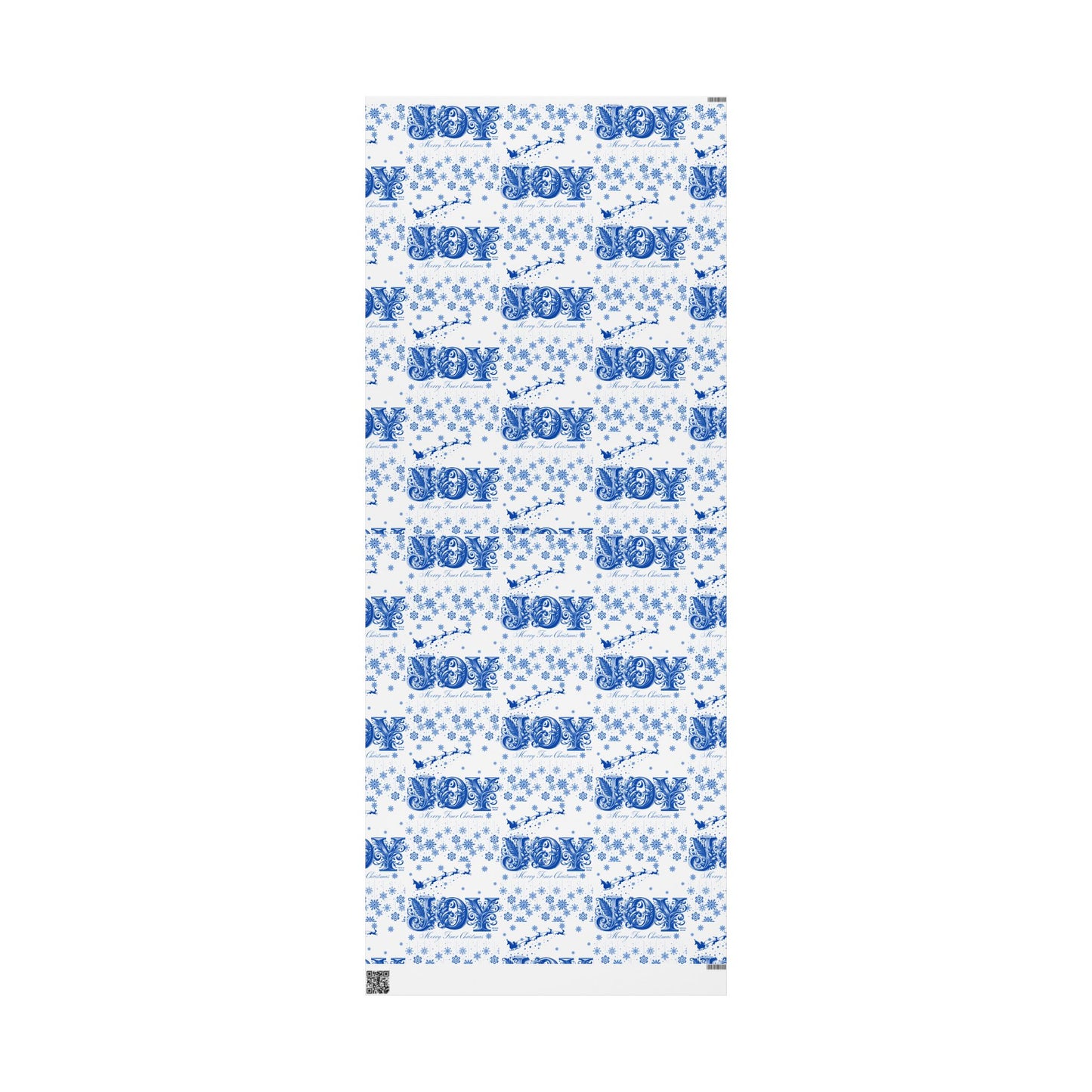 Wrapping Paper, Joy Since 1920 Zeta Inspired Christmas Gift Wrap, Royal Blue and White, Have a Merry Finer Christmas, Holiday