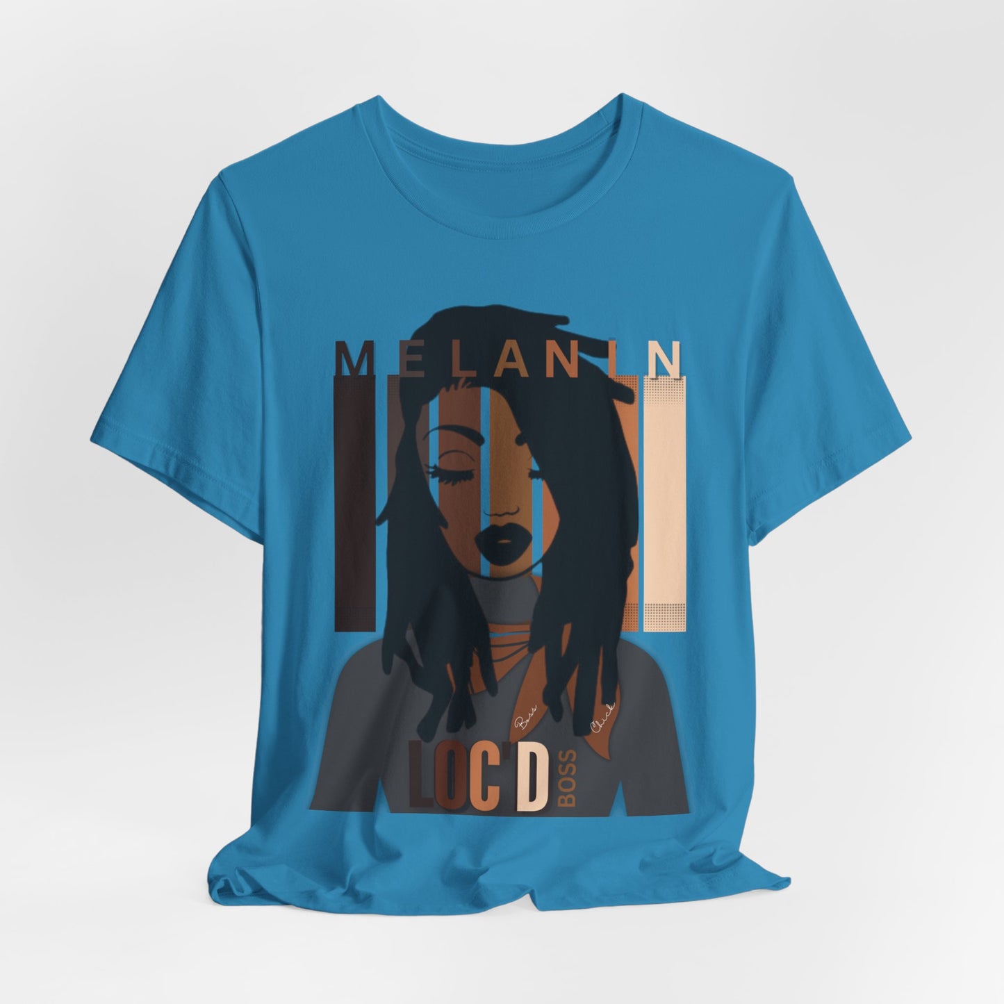 Melanin Loc'd Jersey Short Sleeve Tee