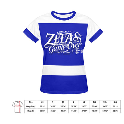 Women's All Over Print Crew Neck T-Shirt(T40-2)