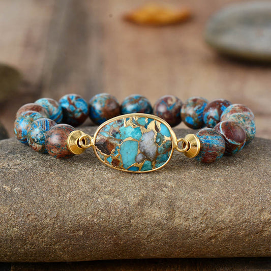 Natural Stone Beaded Bracelet-VMA Specialties Boutique