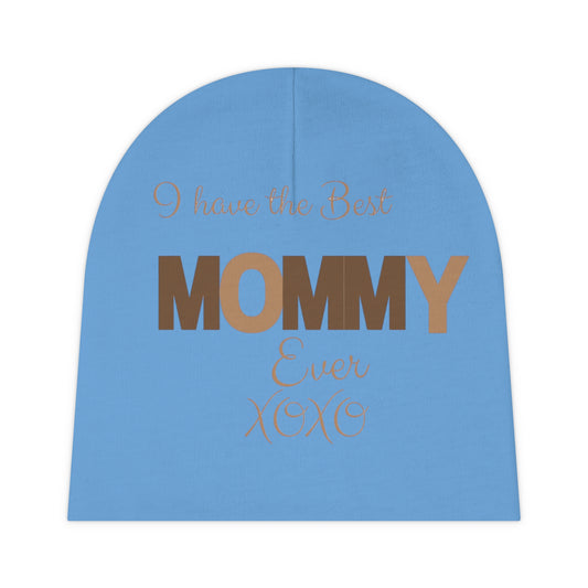 Best Mommy Ever Baby Beanie (AOP)-VMA Specialties Boutique