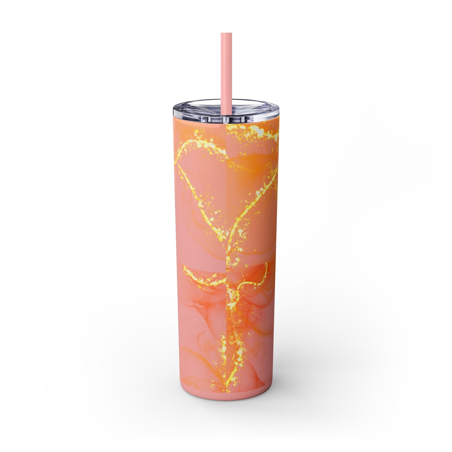 Fire  Skinny Tumbler with Straw, 20oz Model# 051701